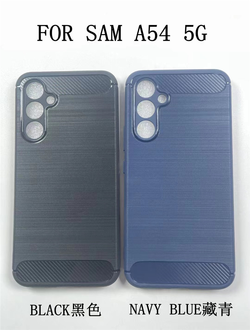 Étuis de téléphone TPU en fibre de carbone pour iPhone 14 Pro Max 13 Samsung Galaxy S23 Ultra Plus A04 A14 A34 A54 5G S22 Couvertures arrière minces