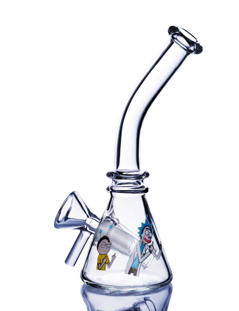 비커 Dab Rigs Hookahs 작은 유리 봉 연기 파이프 Recycler Water Bongs With 10mm Joint