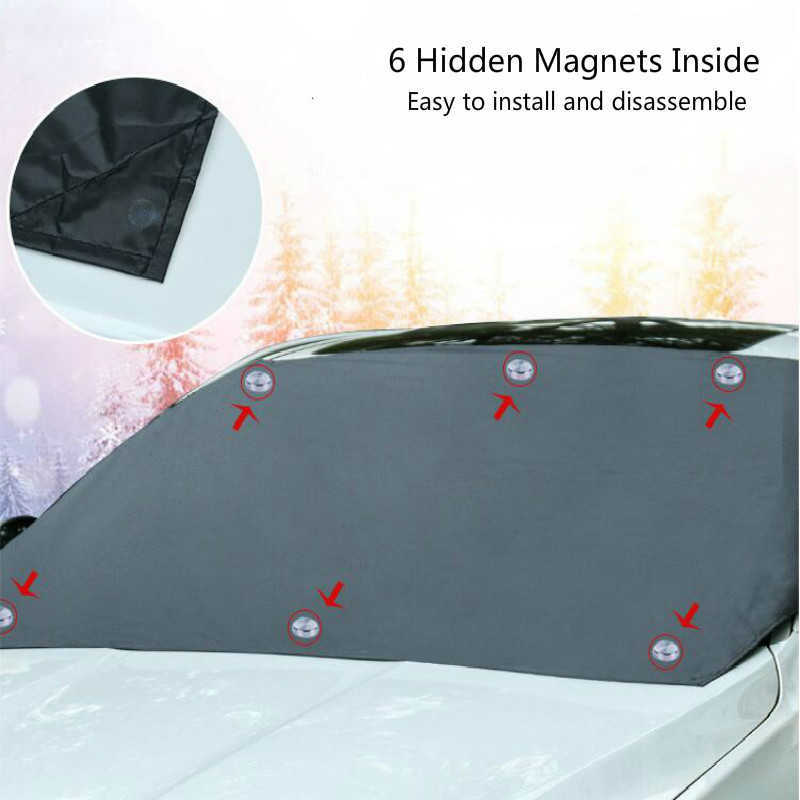 Four Seasons Automobile Magnetic Sunshade Capa Carro Windshield Sun Shade Protector Protetor Capa de carro frontal Tampa do pára -brisa dianteiro