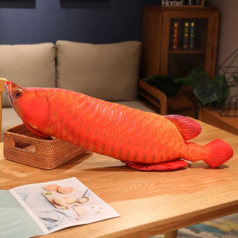 Przytulne realistyczne złoto arkowana pluszowe zabawki nadziewane miękkie ryby lalka miękka ryba poduszka pluszowa arkowana zabawki kota