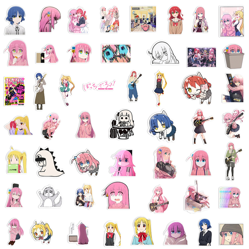 50st anime bocchi The Rock Sticker Gotoh Hitori Graffiti Kids Toy skateboard bil Motorcykel cykel klisterm￤rke dekaler grossist