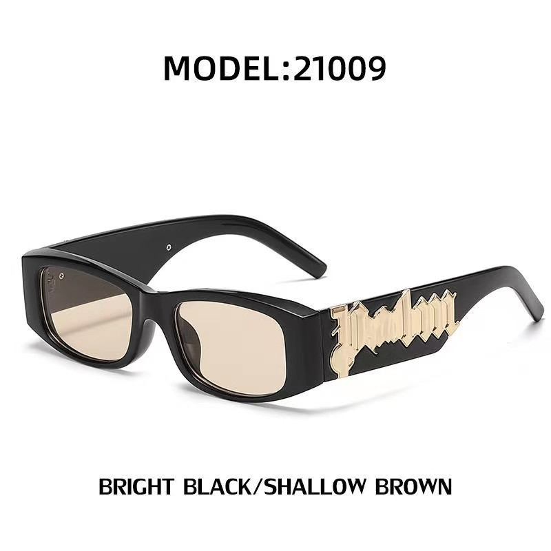 نظارة شمسية Trapstar الموضة واقع النظارات المستطيل الصغير BB Logo Women Men 2022 تصميم العلامة التجارية السيدات النحيف في الهواء الطلق Sha350p