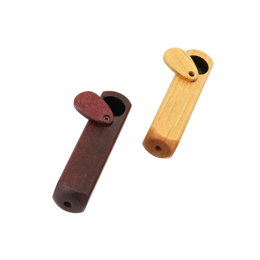 85mm Wood Smoking Pipe Tobacco Herb Pipes With Metal Screen Smoke Accessories Wholesale