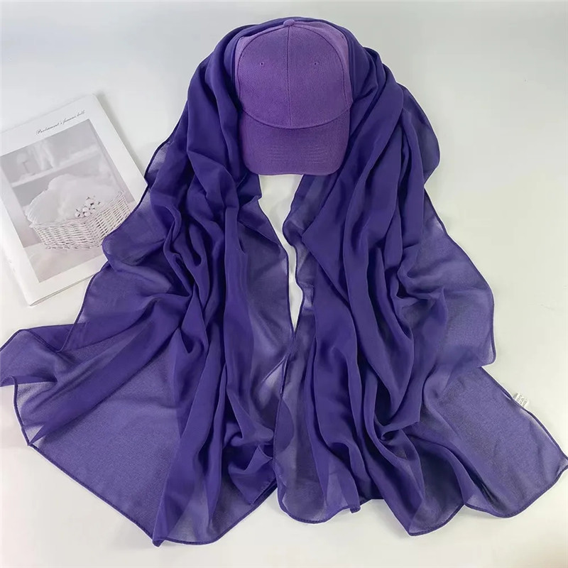 Fashion Muslim Hijab Scarf Sporty 2in1 Baseball Hat With Chiffon Shawl Bandana Wear Sun Headscarf Women Underscarf DF039