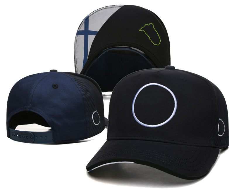 2023 F1 Racing Logo Caps Formula 1 Trend Berretto da baseball ricamato Marchio famoso Sport casual uomo e donna Cappellino nero