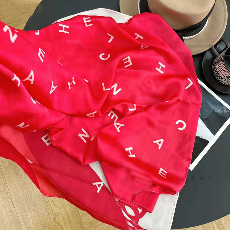 180 90cm Brand Summer Women Scarf Fashion Quality Soft Silk Scarves Female Shawls Foulard Beach Cover-Ups Wraps Silk Bandana245c