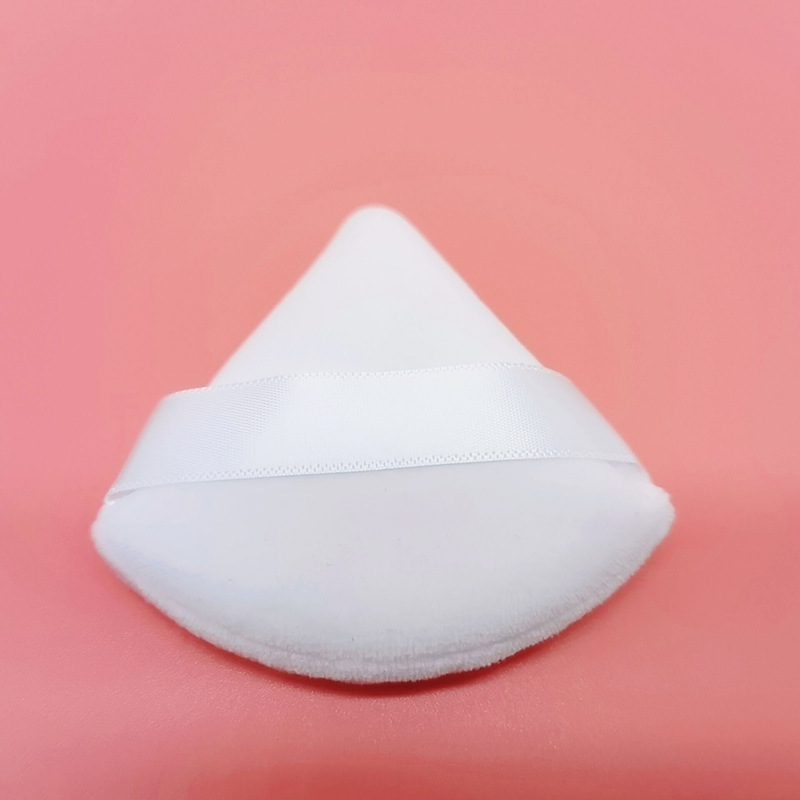 Short velvet makeup triangular powder puff fan-shaped air cushion makeup puff makeup sponge beauty tool