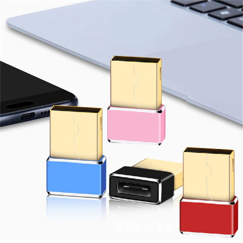 Adattatori telefoni cellulari Tipo C Femmina a USB 2.0 Tipo A Maschio Adattatore convertitore OTG Samsung Xiaomi Huawei Andriod Flash Drive PC portatile