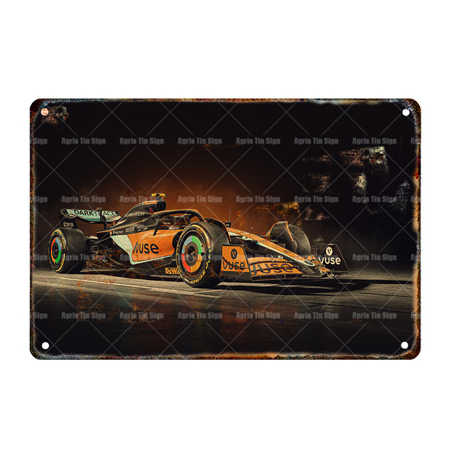 Gepersonaliseerde Racing Car Metal Poster Vintage Sports Cars Metal Signs Famous Cars Tin Sign Rero Wall Decor voor Garage Club Man Cave Cadeau voor autoliefhebbers w01