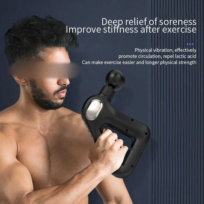 Электрическая фасция 12 -уровневой пистолет Глубокая ткань шейка на шейн спины мышечная спортивная терапия массаж