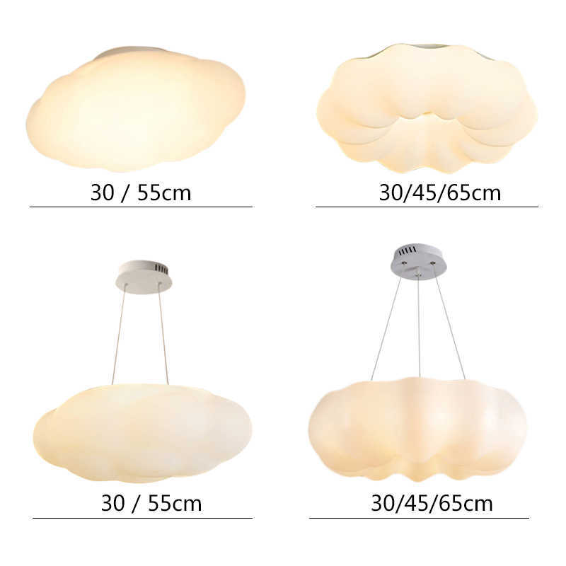 Clouds White LED Lights Modern Home Living Room Restaurant Decor Hanging Lamps Children Bedroom Ceiling lamp 0209