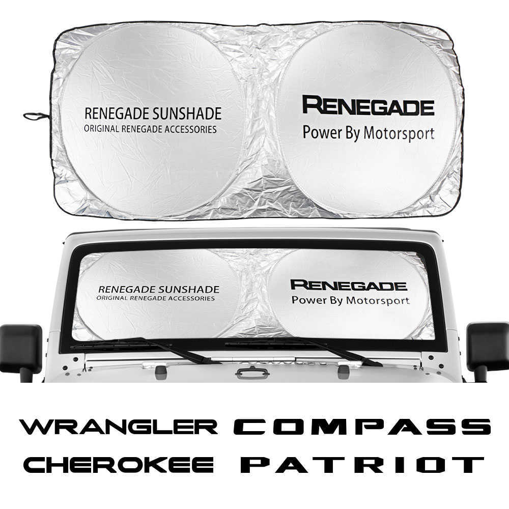 Parasol para parabrisas de coche, sombrilla automática para Jeep Renegade Wrangler Cherokee Patriot Compass TrailHawk Rubicon Commander Liberty