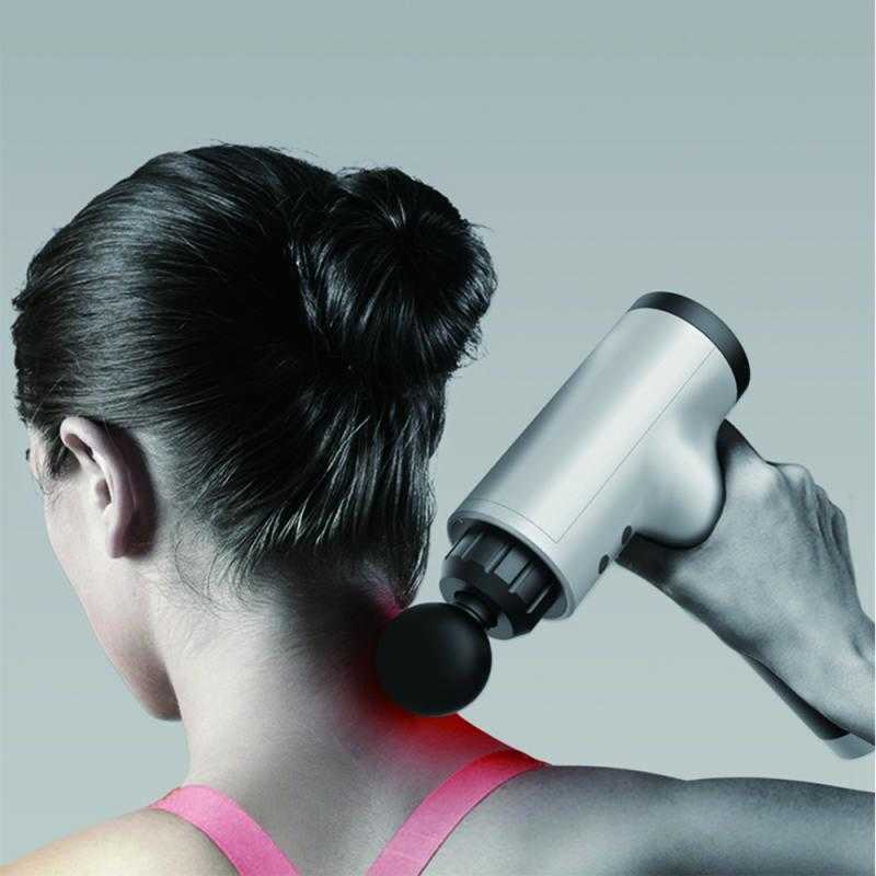 Profissão Vibração Fáscia A arma silenciosa diminui esporte Dor Relaxamento Músculo R Ferramenta de Massagem de Cuidados de Saúde de Beleza 0209