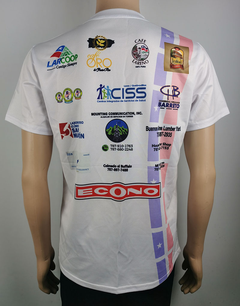 Camisetas de evento por atacado e personalizadas 2023 novo estilo 3d camisetas de material de poliéster de secagem rápida com logotipo de patrocinadores estampado camiseta de corrida de absorção de umidade