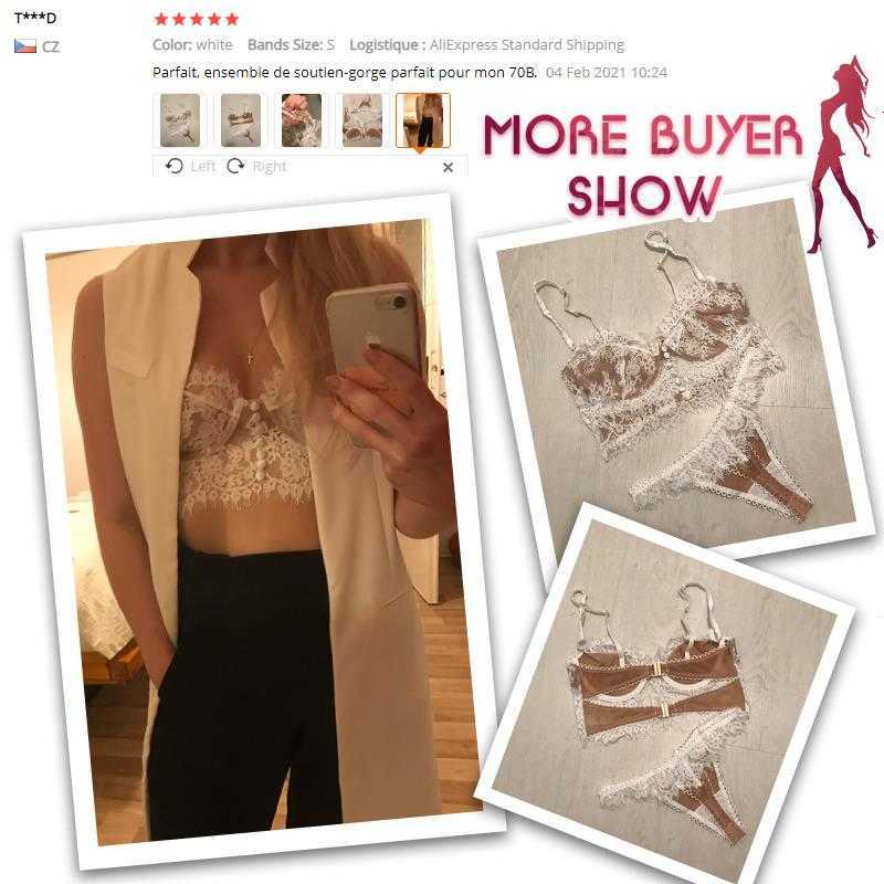 NXY – ensemble de Lingerie Sexy pour femmes, sous-vêtements en dentelle à cils, soutien-gorge et culotte, vente en gros, 1130