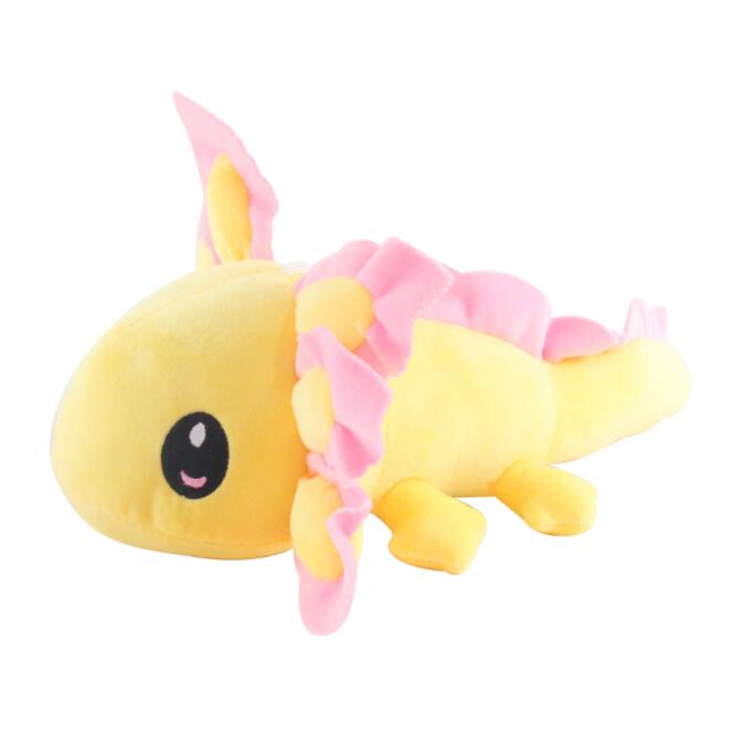 Nieuwe schattige cartoon salamander poppen axolotl plush speelgoed Mexicaanse zeshoekige dinosaurus poppen poppenfree ups of DHL