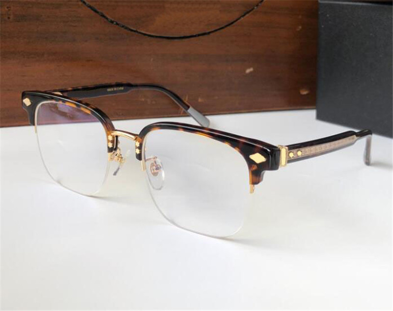 Novo design de moda óculos ópticos de meia armação quadrada NEENERS estilo simples e generoso formato versátil com caixa pode fazer prescrição202u