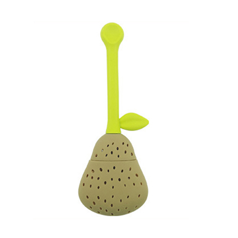 Pear Te Infuser Silikon Boll Blad Tea Silar Brewing Device Herbal Spice Filter Kitchen Tools