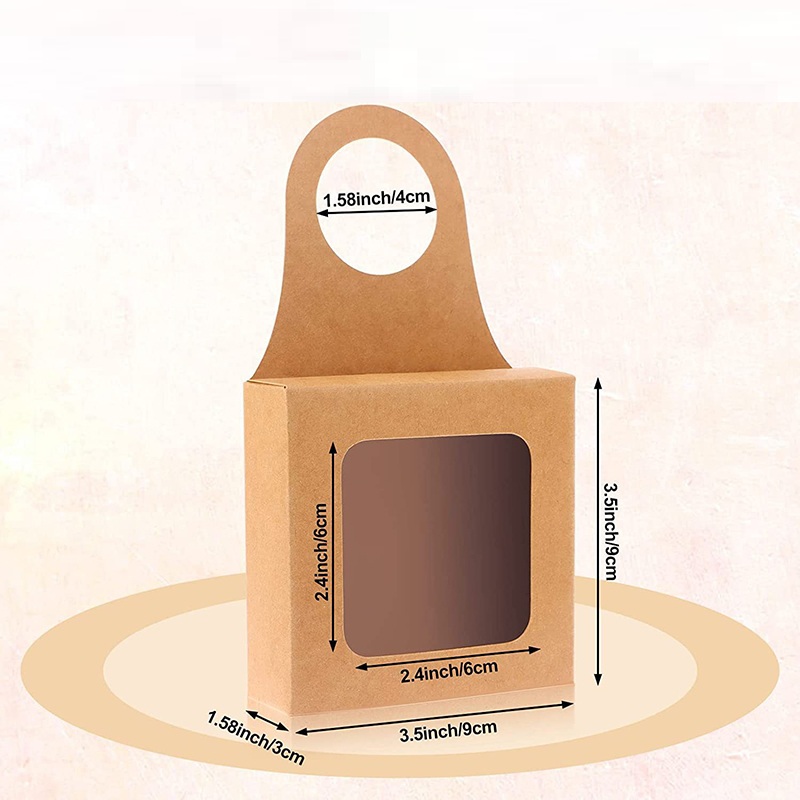 Schwarzbraune Weinflaschenbox mit Fenster, Organza-Weinbeutel-Set, zum Aufhängen, faltbare Wein-Geschenkbox, Weinboxen für Geschenkhalter