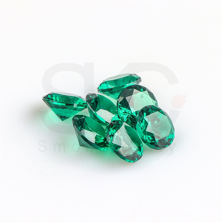 Inserto diamantato a forma di smeraldo verde da 6 mm 10 mm pipa in vetro Banger al quarzo Terp Sluper