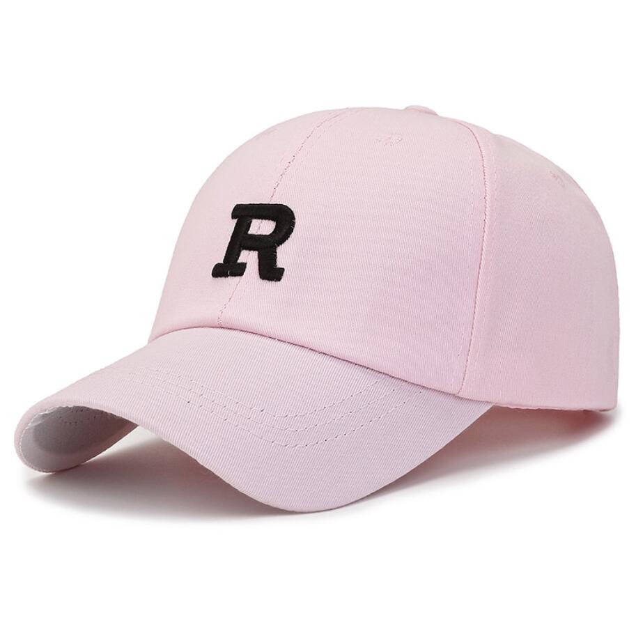Boné de beisebol bordado com letra de moda primavera verão chapéu de algodão snapback boné masculino esportes hip hop chapéus de golfe gorras 18 cores