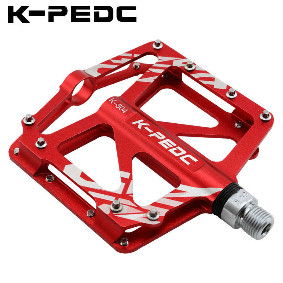 Bike Pedals K-PEDC Aluminum Alloy Mountain bicycle pedal MTB pedales bicicleta mtb Sealed 3 Bearings mtb pedals Road Cycling Accessories 0208