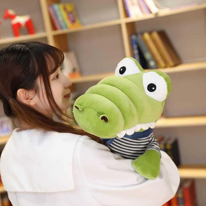 Soft Cartoon Stuffed Plush Animals 30-70cm Kawaii Alligator Doll Toy For Kids Children Baby Birthday Gifts