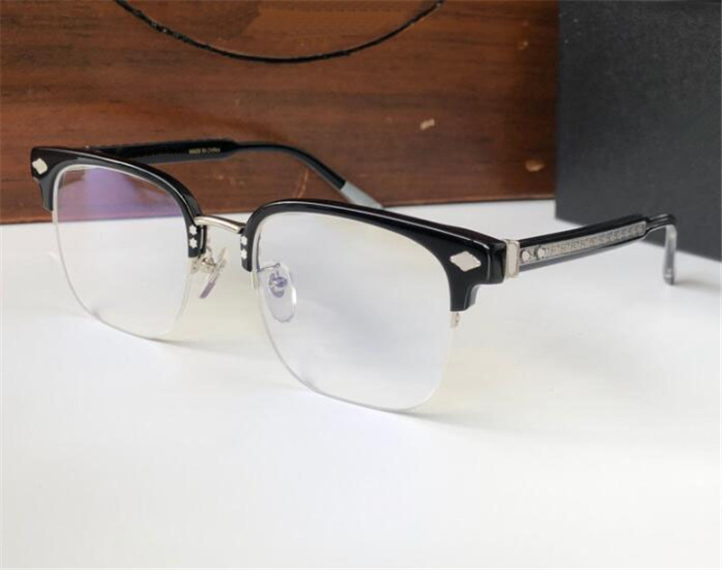 تصميم جديد للأزياء مربع نصف إطار النظارات البصرية النيينرز بسيطة وسخية الشكل متعدد الاستخدامات مع مربع يمكن أن تفعل prescriptio238x
