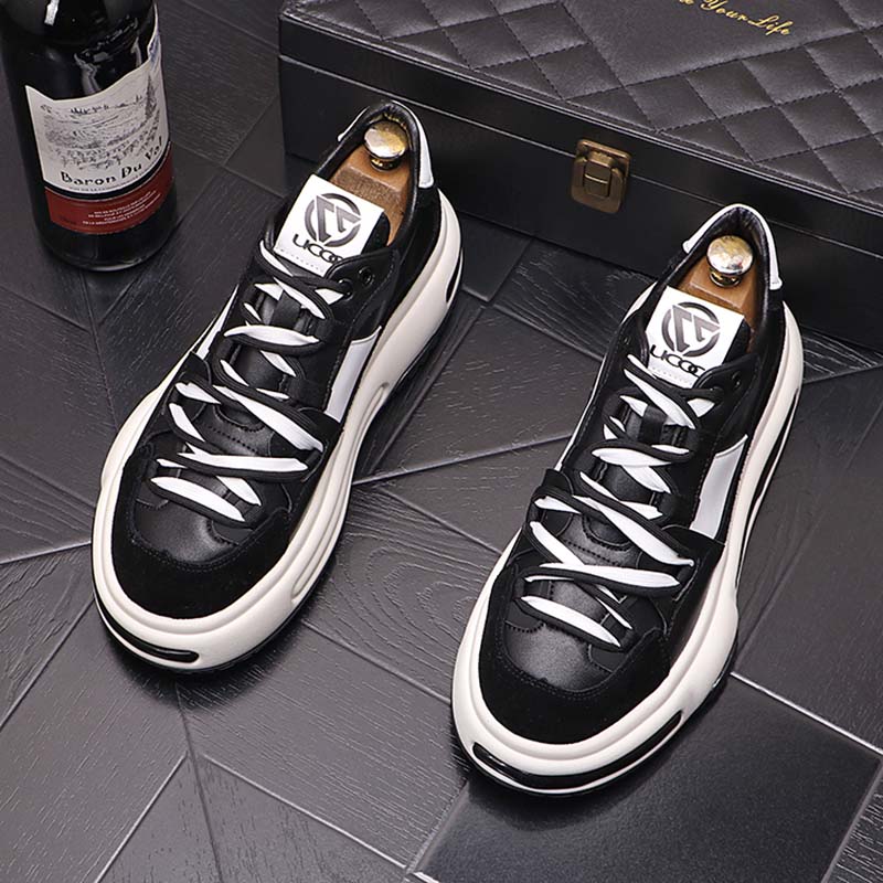 classics Mens Casual shoes nubuck matching Dress Shoes Loafers Heighten shoes Men's Flats comfor tInternet celebrity shoes