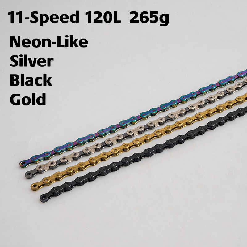 Chains ZRACE Bike Chain 8 9 10 11 12 Speed MTB Mountain Road Bicycle Neon-Like Silver Black Gold 114/120/126L 0210