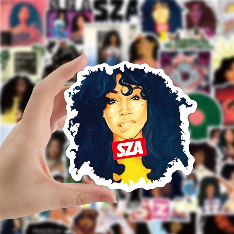Black songstress SZA stickers singer star Graffiti Kids Toy Skateboard car Motorcycle Bicycle Sticker Decals Wholesale