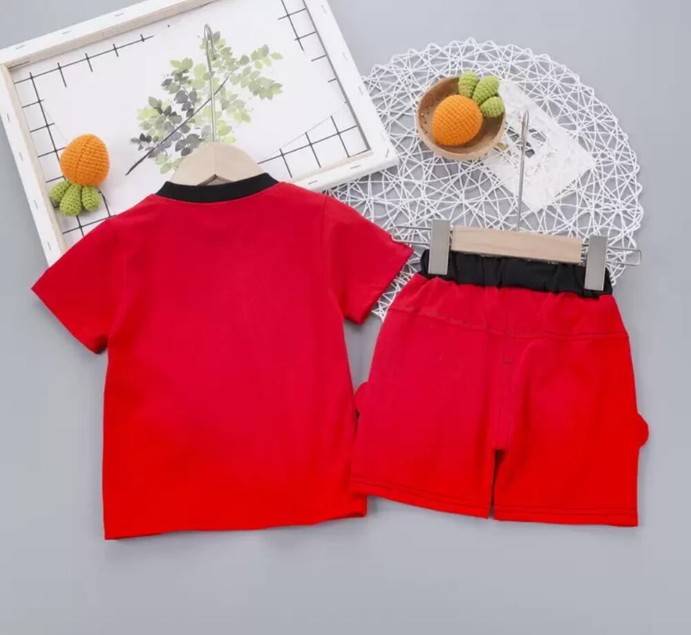 2023 ensembles de vêtements nouvel été bébé vêtements costume enfants mode garçons filles dessin animé t-shirt shorts 2 pièces/ensemble enfant en bas âge vêtements décontractés enfants survêtements