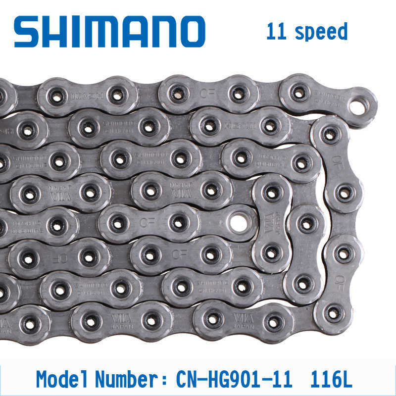 سلاسل MTB Road Bicycle Chain for Shimano Hg701 Hg601 Hg901 Hg40 Hg53 Hg54 Hg95 M7100 8/9/10/11/12 السرعة 116/118 روابط إكسسوارات الدراجة 0210