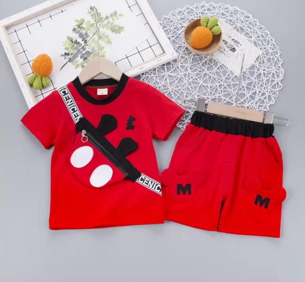 2023 ensembles de vêtements nouvel été bébé vêtements costume enfants mode garçons filles dessin animé t-shirt shorts 2 pièces/ensemble enfant en bas âge vêtements décontractés enfants survêtements