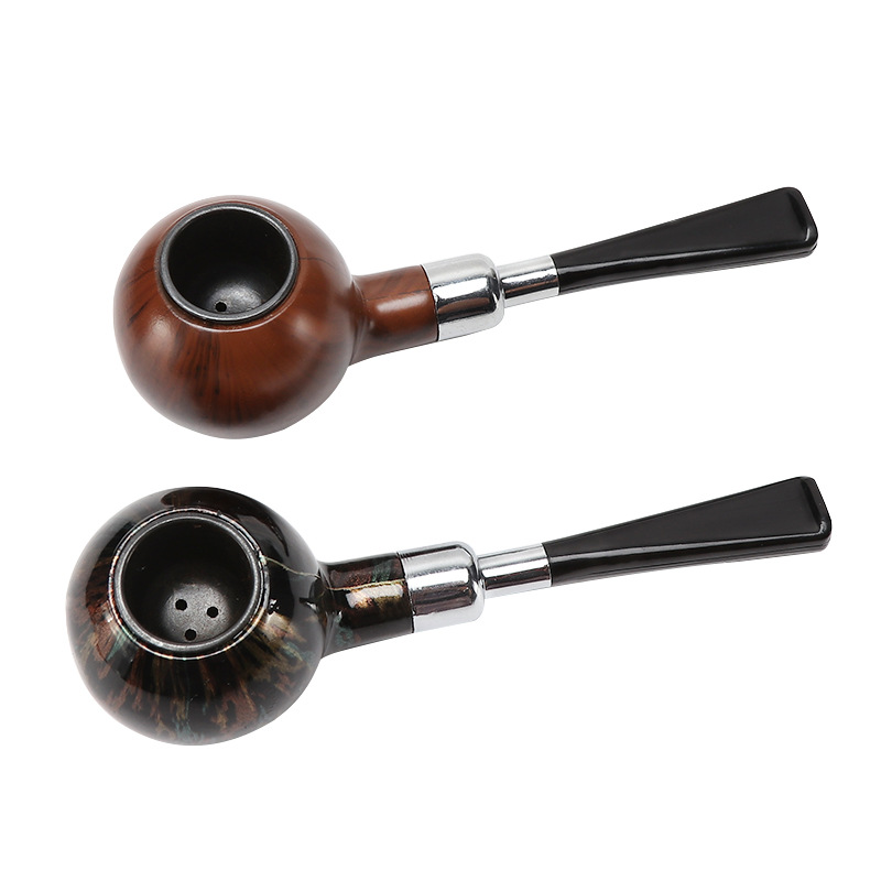 Smoking Pipe Resin pipe creative imitation heather shape palm pipe two-color bakelite pipe