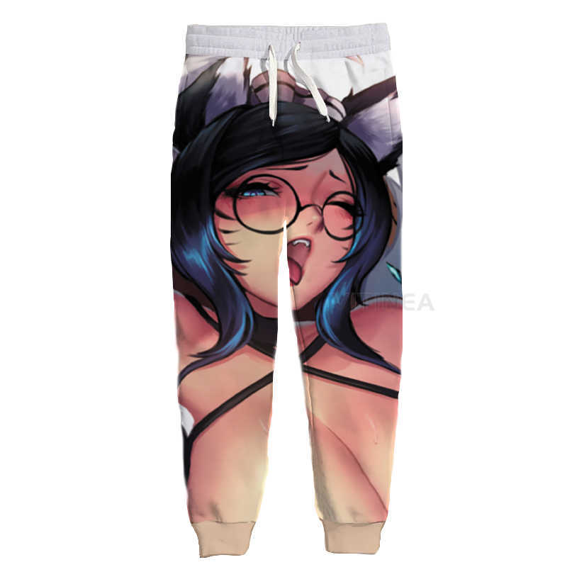 Männer Hosen Neue Mode Ahegao Grafik Frühling Herbst Winter Hip Hop Casual Marke 3D Drucken Anime Polyester Y2302