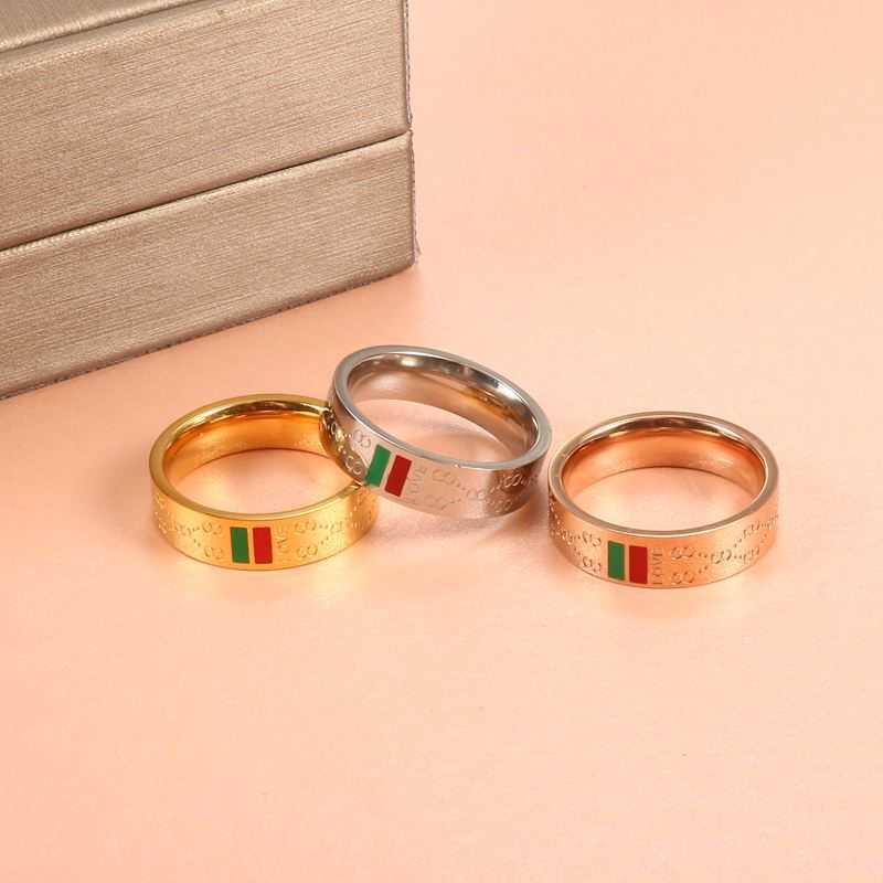 Solitaire Ring Woman Stainess Steel S Man Wedding Party Classic Gold Plating Charmant 8 Patroon vinger Luxury merk Sieraden Y2302