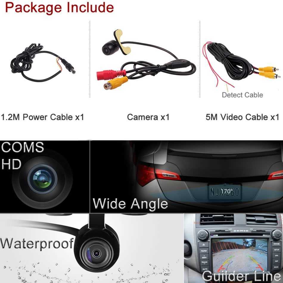 New Car Front View Parking Camera RCA Plug Wide Angle Waterproof Rear View Reverse Backup for Dash Monitor Head Unit