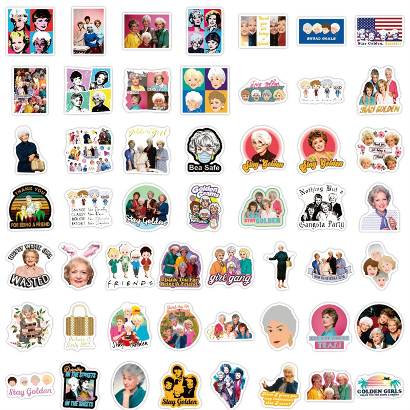 TV Show The Golden Girls stickers golden grams Graffiti Kids Toy Skateboard car Motorcycle Bicycle Sticker Decals Wholesale