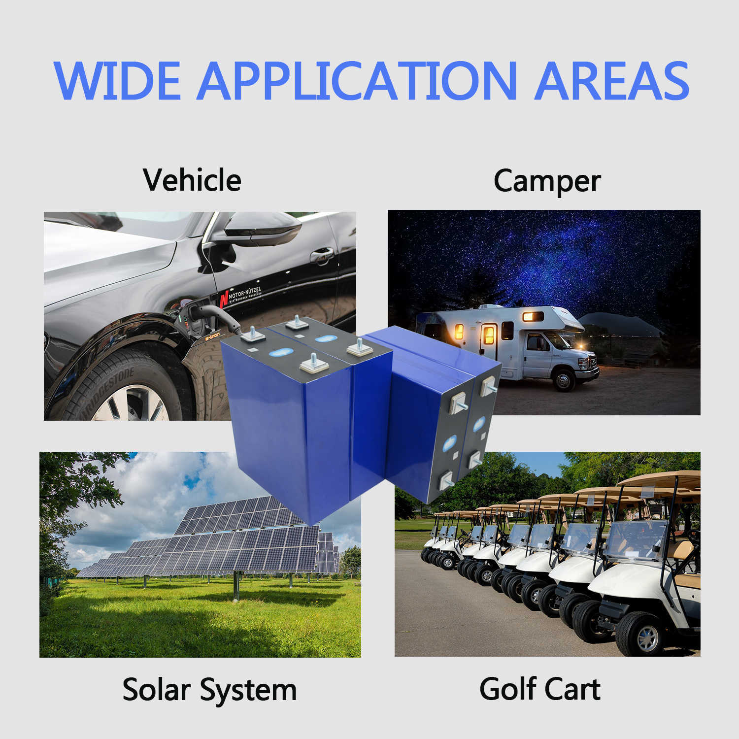 3.2V 230AH GRADE A العلامة التجارية الجديدة LIFEPO4 خلايا البطارية الليثيوم القابلة لإعادة الشحن ديي 12V 24V