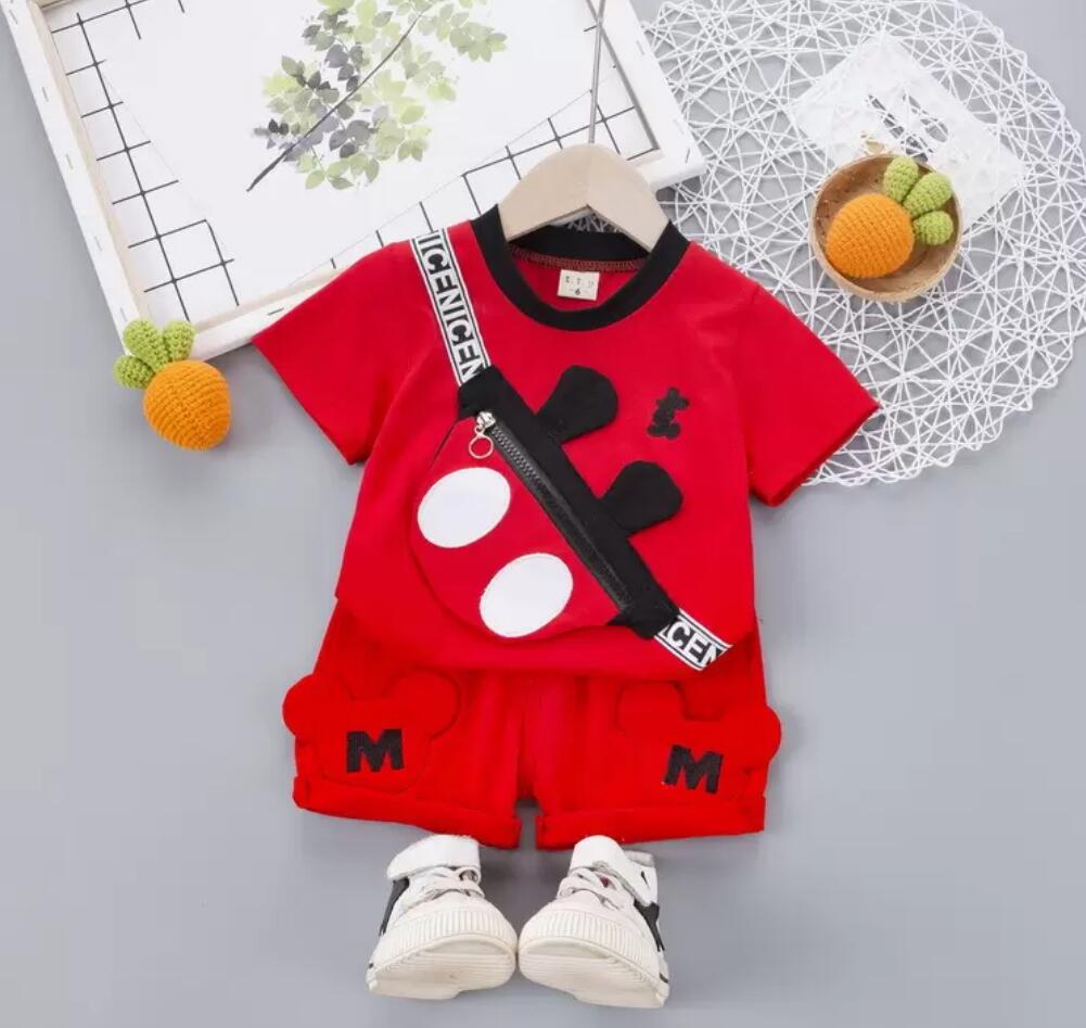 2023 ensembles de vêtements nouvel été bébé vêtements costume enfants mode garçons filles dessin animé t-shirt shorts 2 pièces/ensemble enfant en bas âge vêtements décontractés enfants survêtements