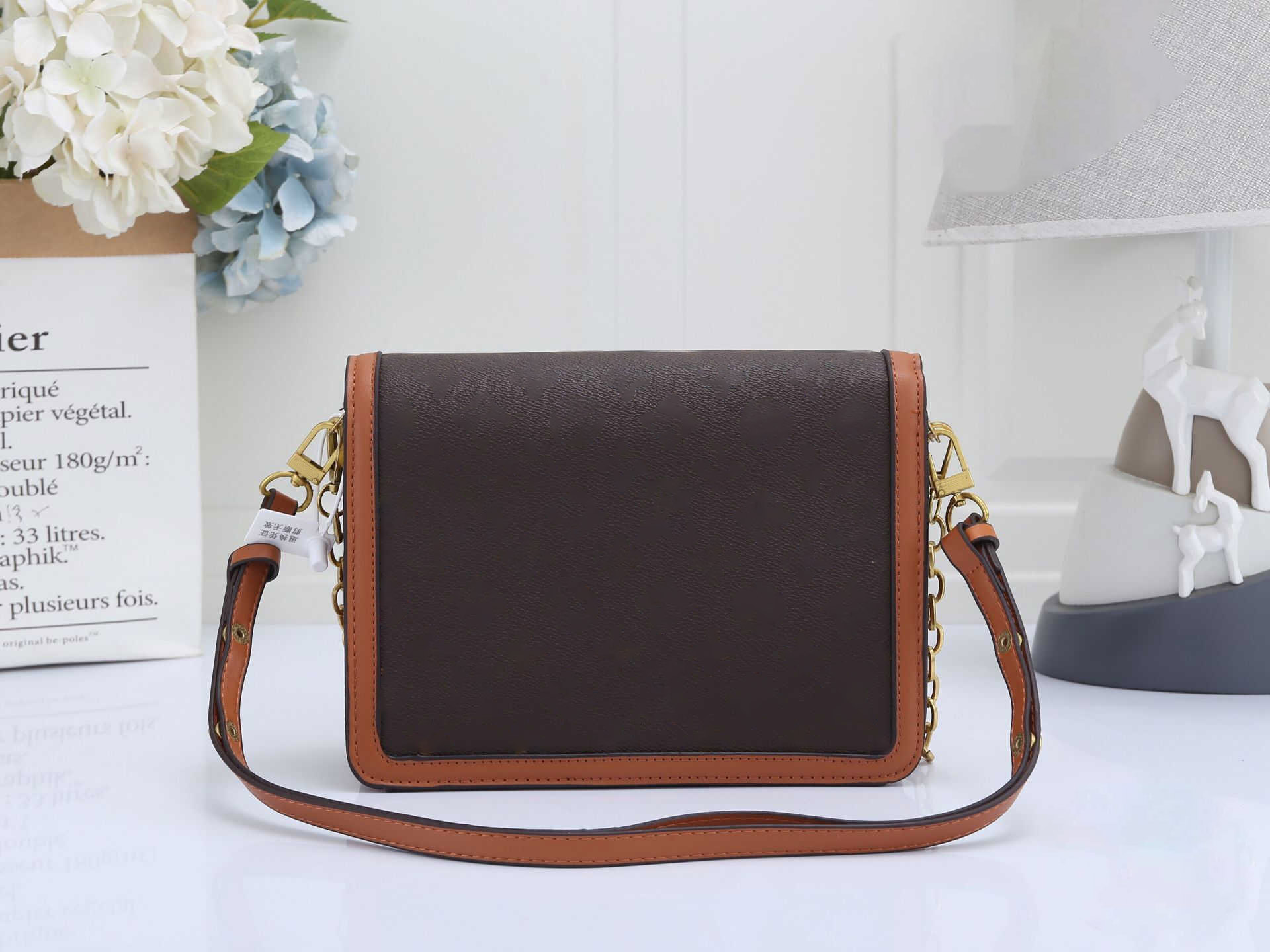 Ketting crossbody tassen vrouwen messenger portemonnee interieur rits pocket luxe dubbele gelaagde cosmetische opbergzak ontwerper geldtas