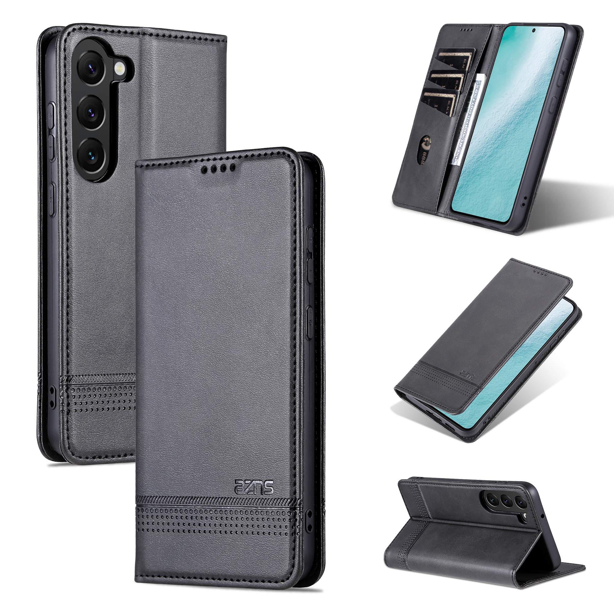 Flip Book Cases voor Samsung Galaxy S23 Ultra S22 S23 plus A13 A34 A54 A14 Case Magnetic Stand Card Wallet Leather Cover