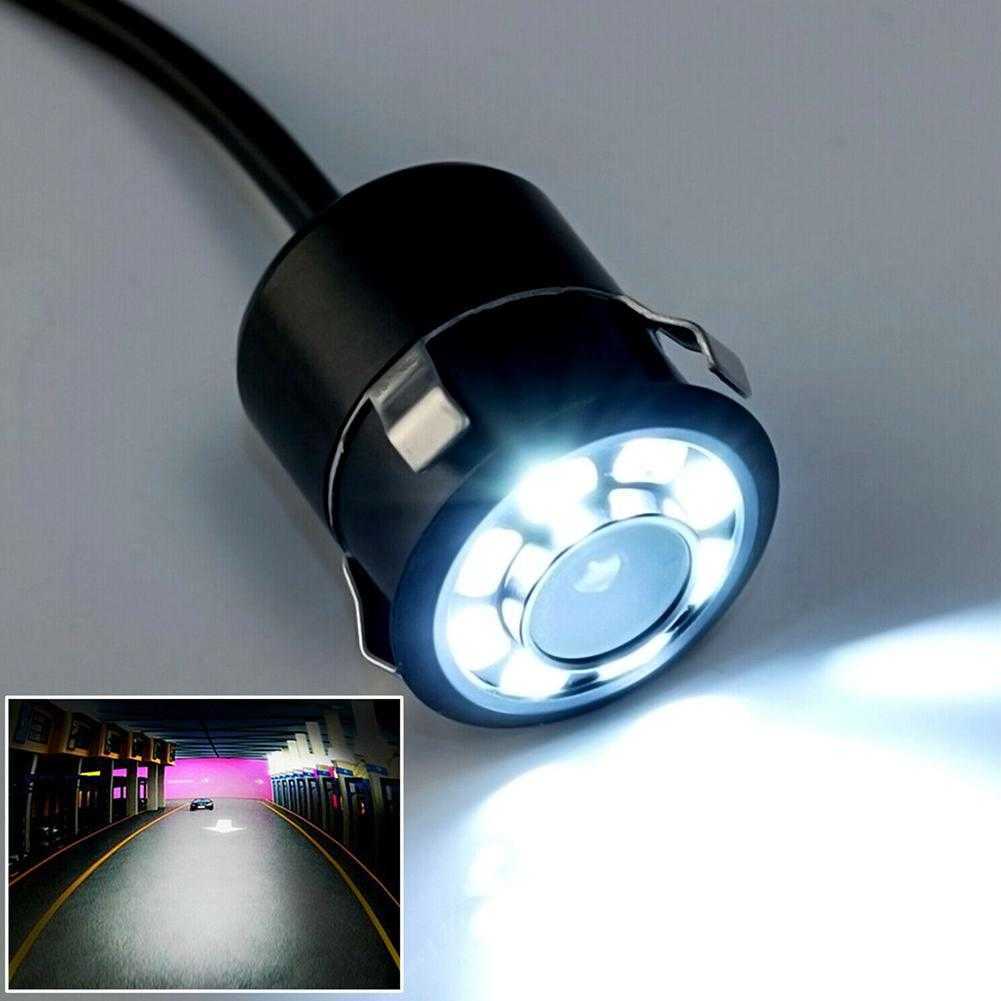 Nouveau 8 LED vue arrière de voiture caméra de recul pour le stationnement de voiture 170 caméra Kit de caméra de nuit étanche accessoires de voiture pour caméra de stationnement