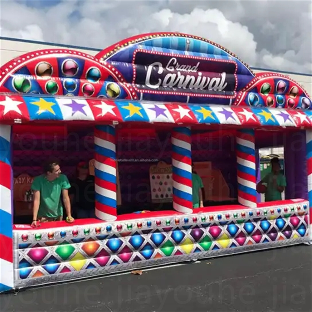 6x2.5x4m Printing tents customized inflatable carnival booth candy drink concession shelter food shop stand stall for party