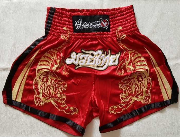 Men's Shorts Tiger red MMA fighting shorts sports fitness training Muay Thai shorts boxing suit Sanda suit T230209