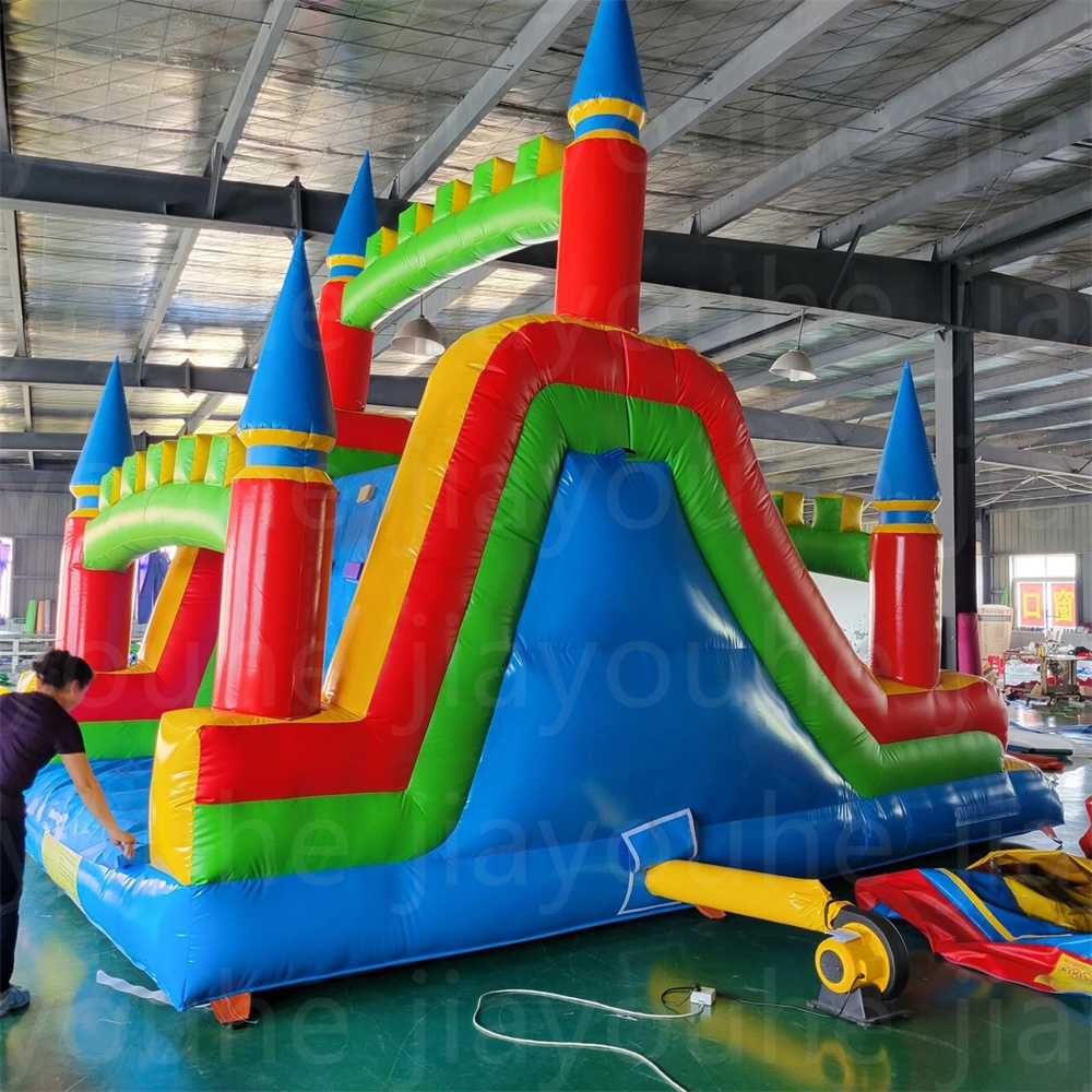 Outdoor games Outdoor Inflatable Water Slide PVC Material Customized water climbing slide pool by ship to door