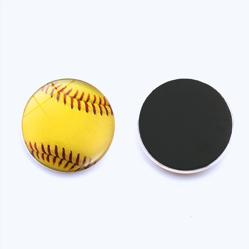 Palla sportiva Magneti frigorifero Adesivi frigorifero Cartone animato Pallacanestro Calcio Baseball Adesivi magnetici Decorazione domestica