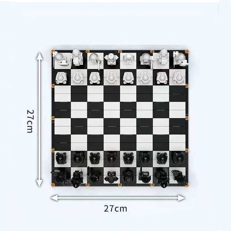 Bloco 2022 Novos produtos compatíveis com os blocos de construção da série Harry Hogwarts Wizard Magic Chessboard montado Blocos de construção Toys C