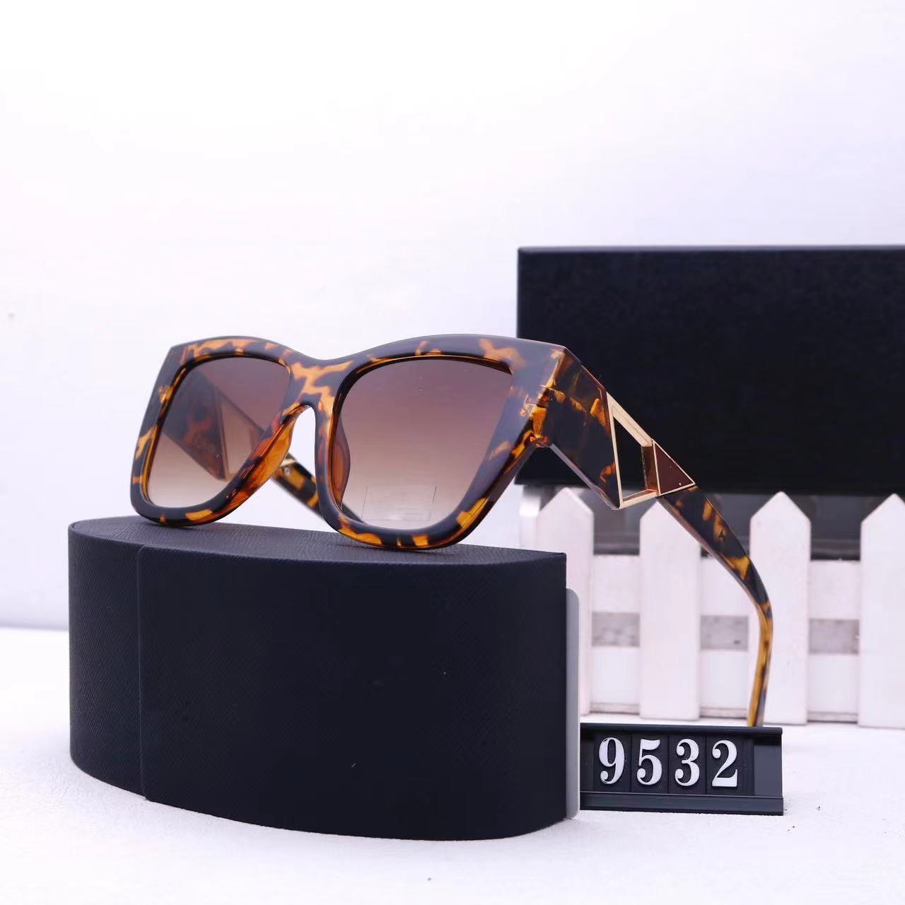 Nieuwe zwarte mode vierkante zonnebril Designer luxe dames katten oog zonnebril klassieke retro glazen UV400